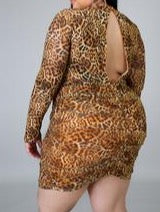 Leopard Ruched Dress - J SINCLAIR 